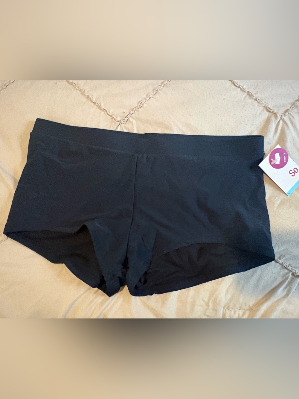 SO Women's Black Swim Bikini Boyshort